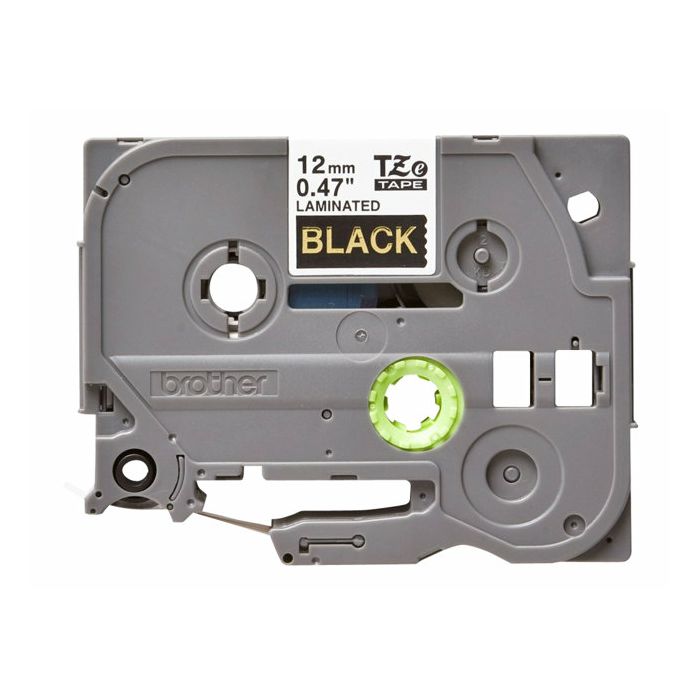 BROTHER TZE334 tape gold/black 12mm 8m