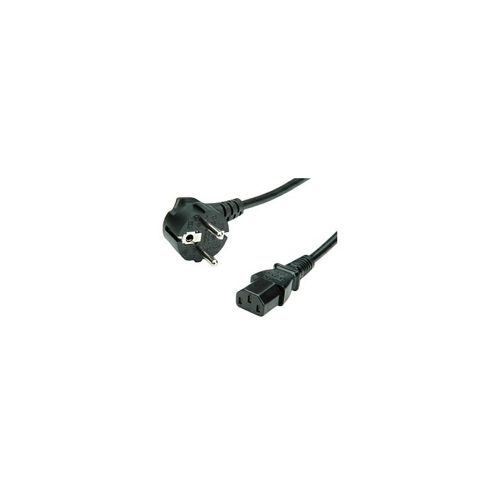 Roline naponski kabel, ravni IEC320 C13, 3.0m, crni