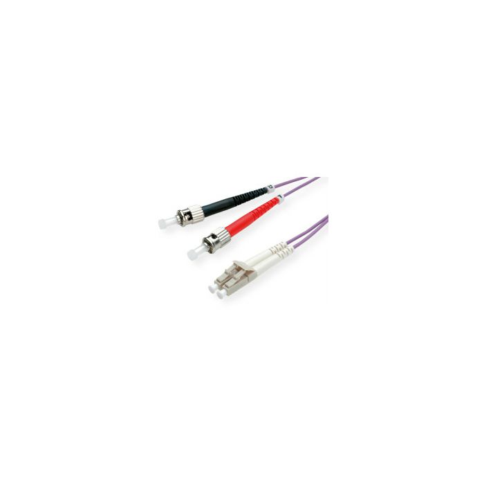 Roline VALUE optički kabel 50/125µm LC/ST Duplex, OM4, 5.0m, ljubičasti