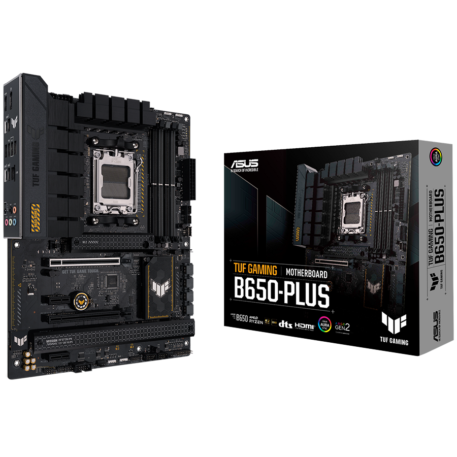 ASUS TUF GAMING B650-PLUS AM5 ATX osnovna ploča - AMD B650, 4xDDR5, 3xM.2, 4xSATA, 2.5Gb LAN, 1xDP, 1xHDMI, Aura Sync - 90MB1BY0-M0EAY0-A