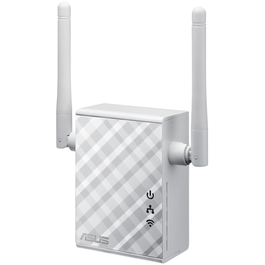 ASUS RP-N12 N300 WiFi 4 (802.11n) Razširjevalec dosega, Ponovitelj, Dostopna točka, Mediaski most - 90IG01X0-BO2100-A
