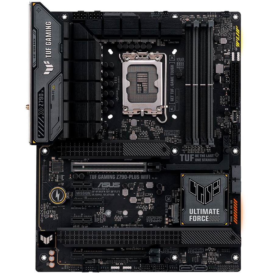 ASUS TUF GAMING Z790-PLUS WIFI LGA1700 ATX osnovna ploča - Intel Z790, 4xDDR5, 4xM.2, 4xSATA, 2.5Gb LAN, WiFi 6E, BT, 1xDP, 1xHDMI, Aura Sync - 90MB1D80-M1EAY0-A