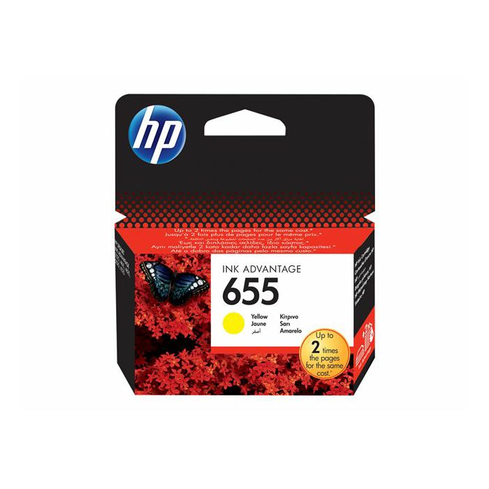 HP 655 ink cartridge yellow 600p