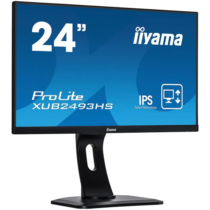 24" ETE IPS-panel, 1920x1080, 15cm Height Adj. Stand, 4ms, 250cd/m², Speakers, HDMI, DisplayPort (23,8" VIS)