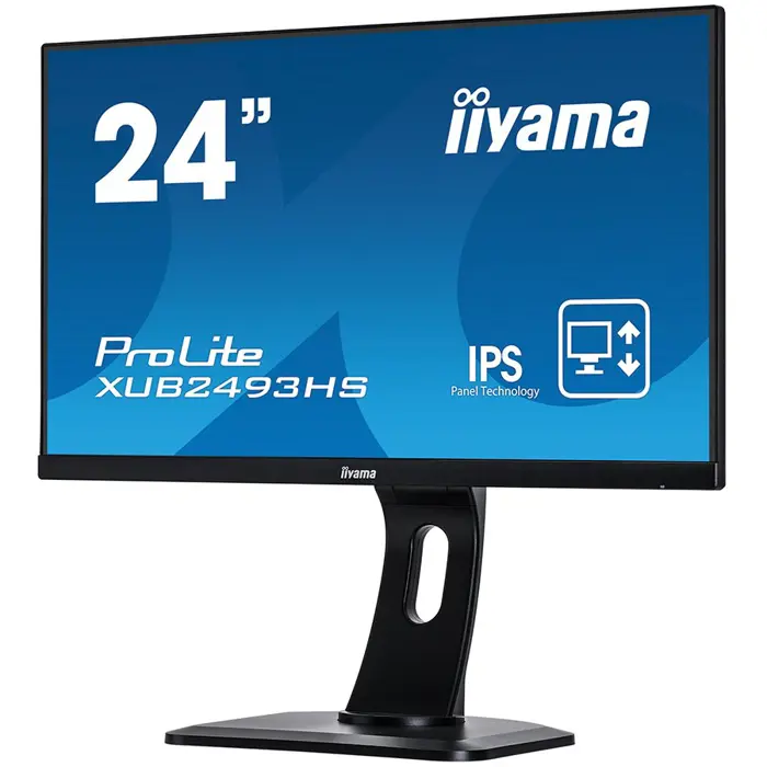 24" ETE IPS-panel, 1920x1080, 15cm Height Adj. Stand, 4ms, 250cd/m², Speakers, HDMI, DisplayPort (23,8" VIS)
