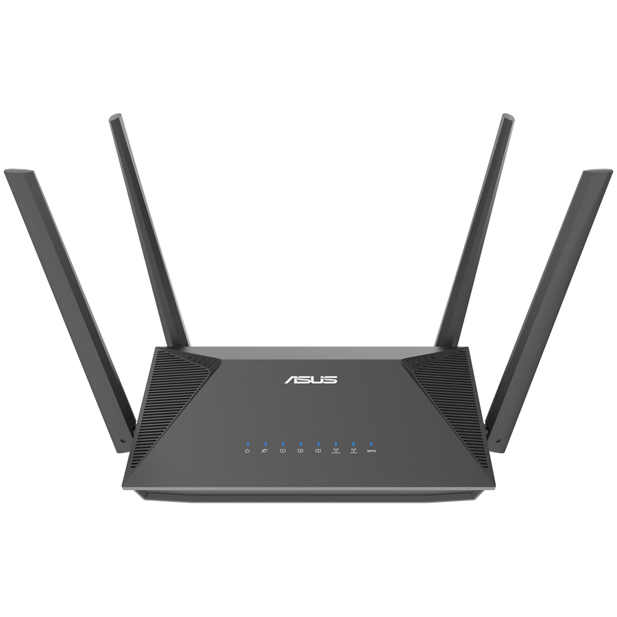 ASUS RT-AX52 AX1800 Dual-Band WiFi 6 (802.11ax) Extendable usmjerivač, Instant Guard, Parental Control Scheduling, Built-in VPN, AiMesh Compatible - 90IG08T0-MO3H00-A