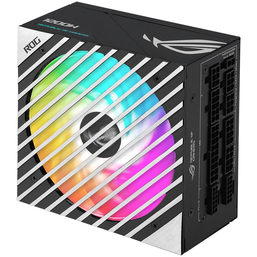 ASUS ROG Loki SFX-L 1200W Titanium modularni napajanje, kompakten, 80 PLUS Titanium, Aura Sync, 10 let garancije - 90YE00N0-B0NA00-A