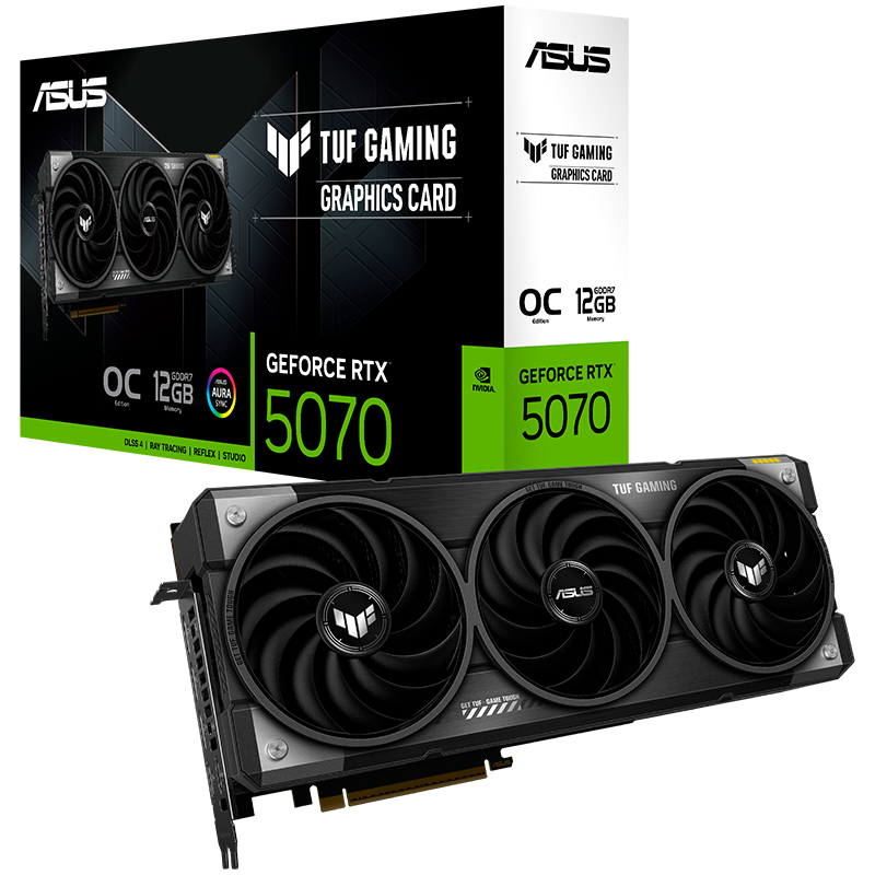 ASUS TUF Gaming GeForce RTX 5070 OC Edition 12GB GDDR7 (TUF-RTX5070-O12G-GAMING) Grafička kartica, PCIe 5.0, 2xHDMI 2.1b, 3xDisplayPort 2.1b - 90YV0LZ0-M0NA00-A