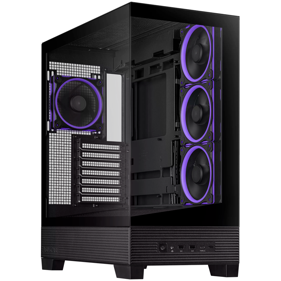 ASUS A31 PLUS ATX Kućište, kaljeno staklo, ARGB, crno - 90DC00R0-B19000-A