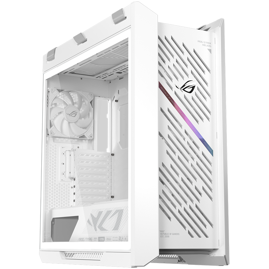 ASUS ROG Strix Helios II GX601S White Edition EATX Kućište, kaljeno steklo, štirje 140mm ventilatorji, belo - 90DC00W3-B39000-A