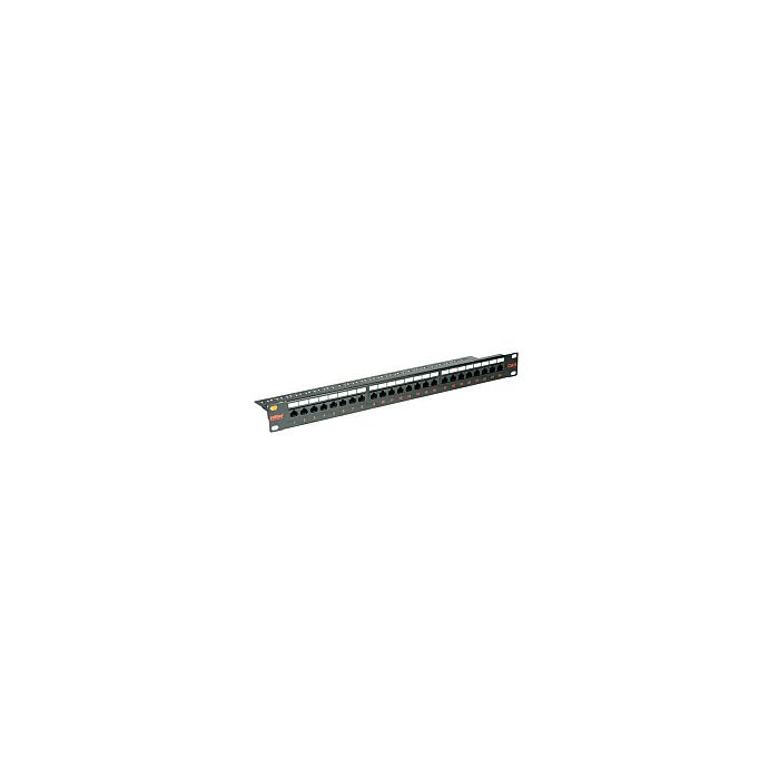 Roline Cat.6/ClassE 19" Patch Panel 24-porta UTP, crni