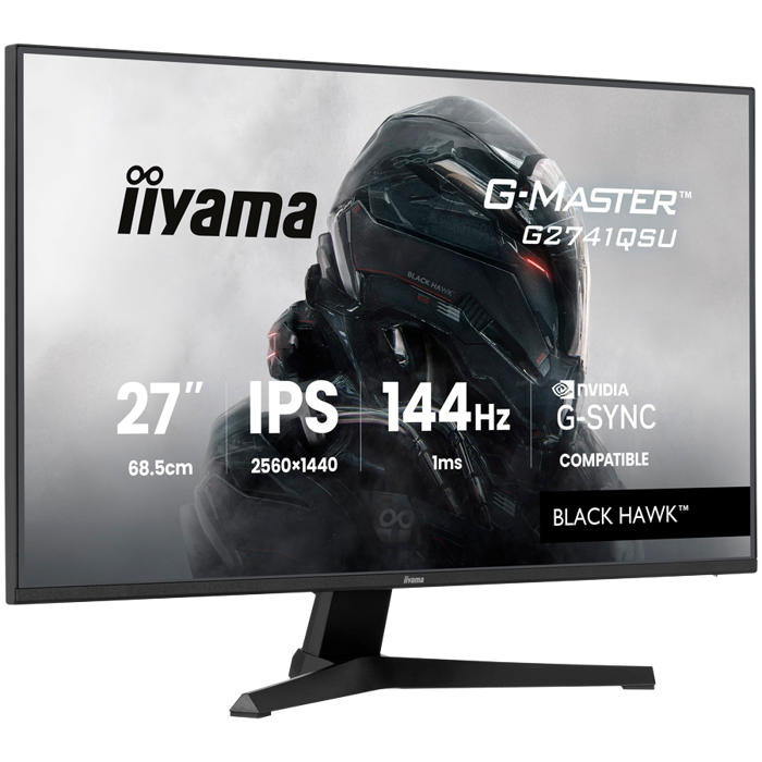 27 IPS Gaming, G-Master Black Hawk, G-SYNC Compatible, 2560x1440 144Hz, HDMI, DisplayPort, 1ms MPRT, Adaptive Sync, Speakers, USB 2x 2.0, Black Tuner