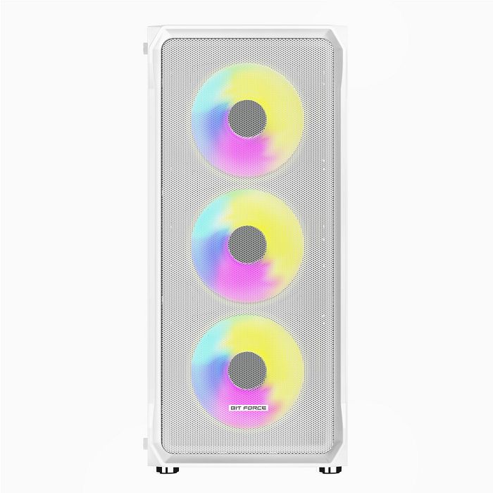 BIT FORCE Mid Tower Bijelo ARGB Gaming PC kućište SWAN ARGB-4