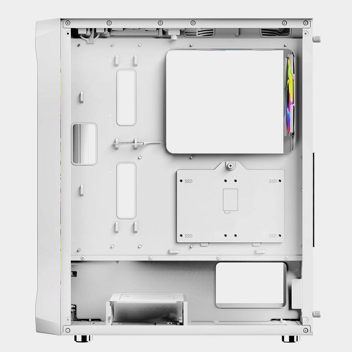 BIT FORCE Mid Tower Bijelo ARGB Gaming PC kućište SWAN ARGB-4