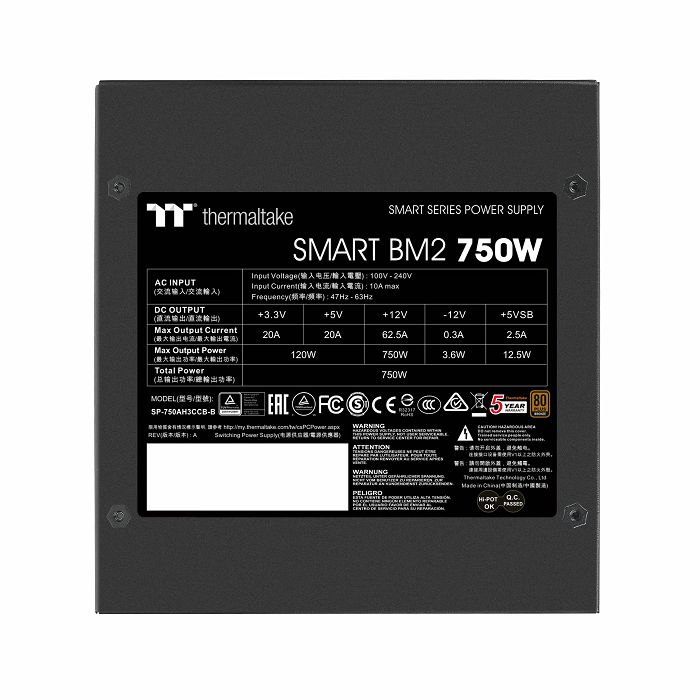 THERMALTAKE napajanje 750W 80PLUS Bronze SMART BM2