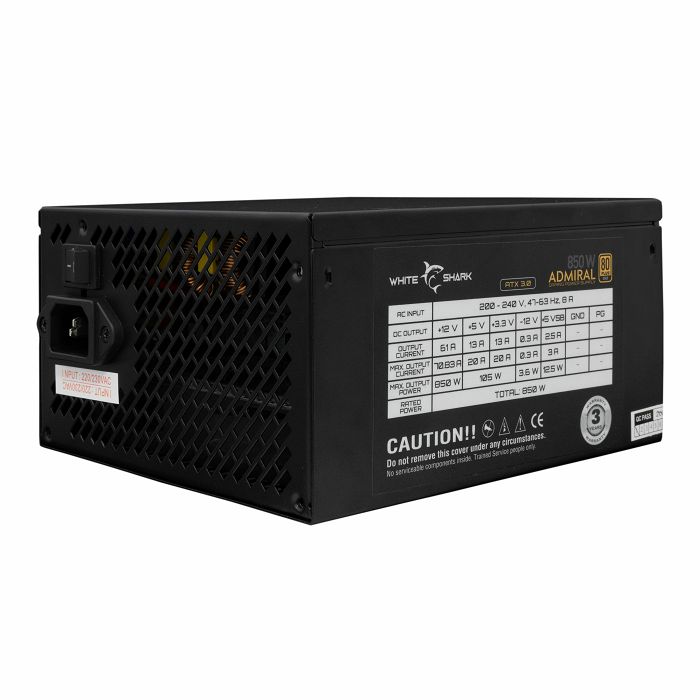 Napajanje WHITE SHARK 850W 80+ GOLD Full Modular GPSU-ADMIRAL, ATX3.0