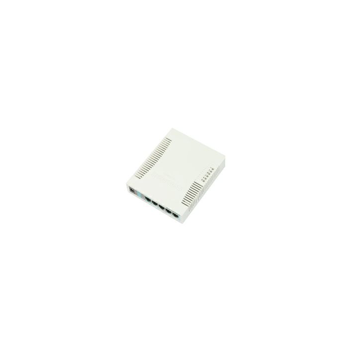 Mikrotik Cloud Smart Switch CSS106-5G-1S (RB260GS) 5-port Gigabit smart preklopnik sa SFP cage, SwOS, plastično kućište, PSU 