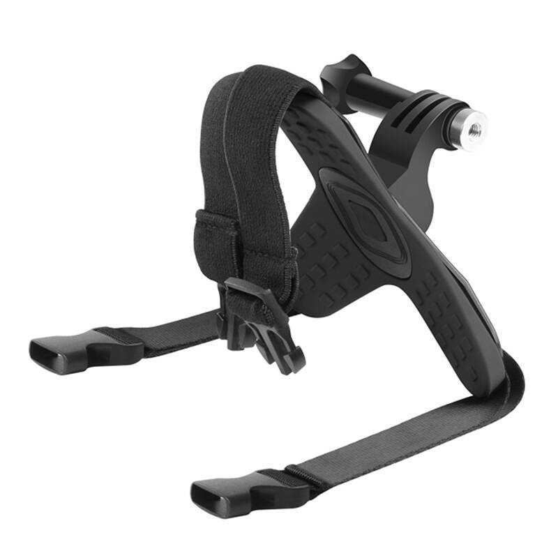 PULUZ helmet chin mount for sports cameras (including X5 / X4, Osmo Action 5 Pro) PU579B