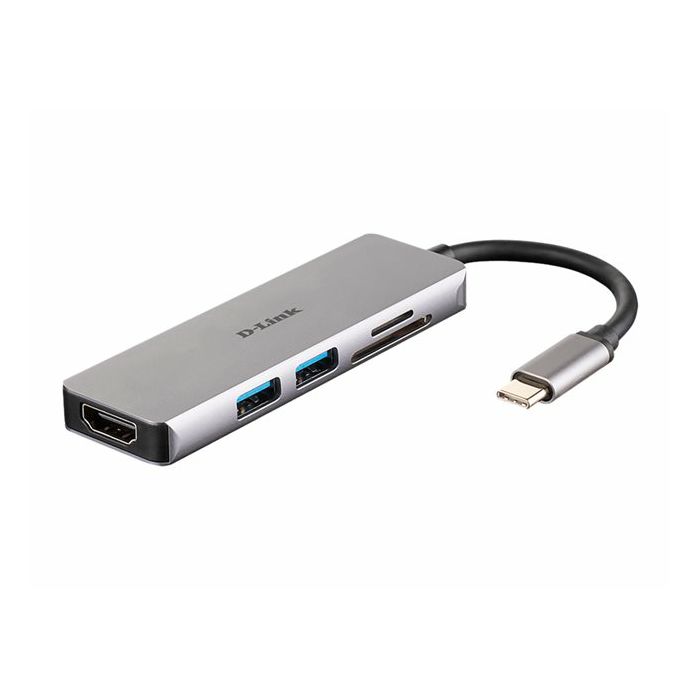 D-LINK USB-C 5-port USB 3.0 hub HDMI