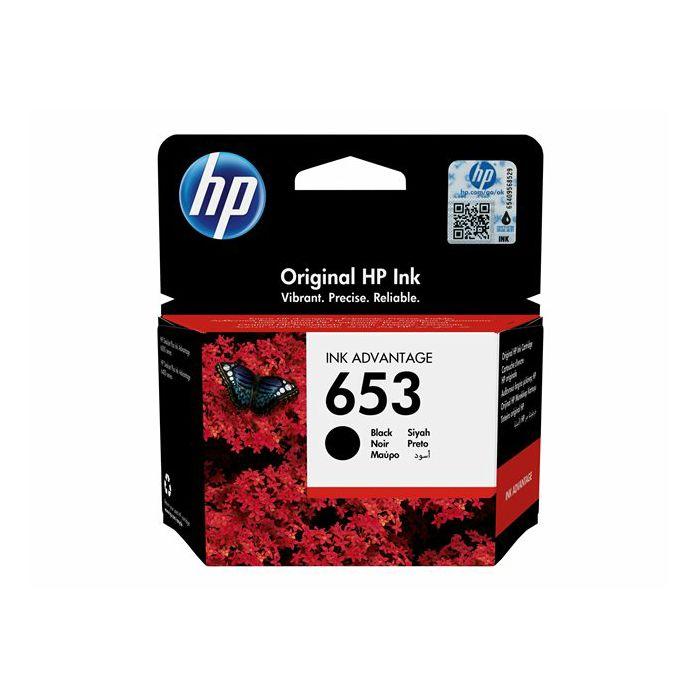 HP 653 Black Original Ink Advantage Cart