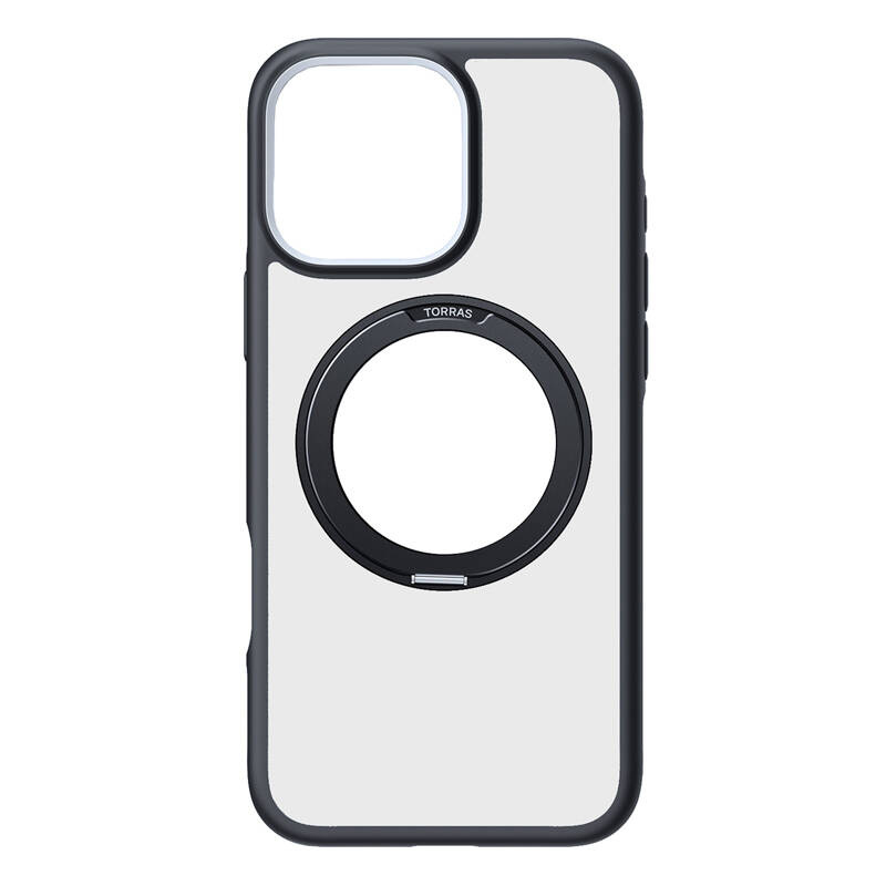 Torras Ostand R Fusion Case for iPhone 16 Pro Max (Black)
