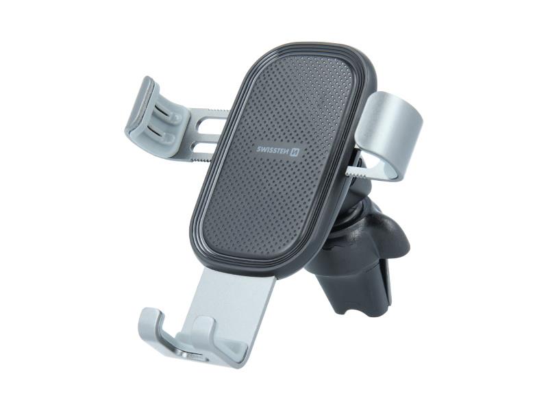SWISSTEN držač za mobitel, za ventilaciju, srebrni S-GRIP GRAVITY G1-AV3 - 03030061