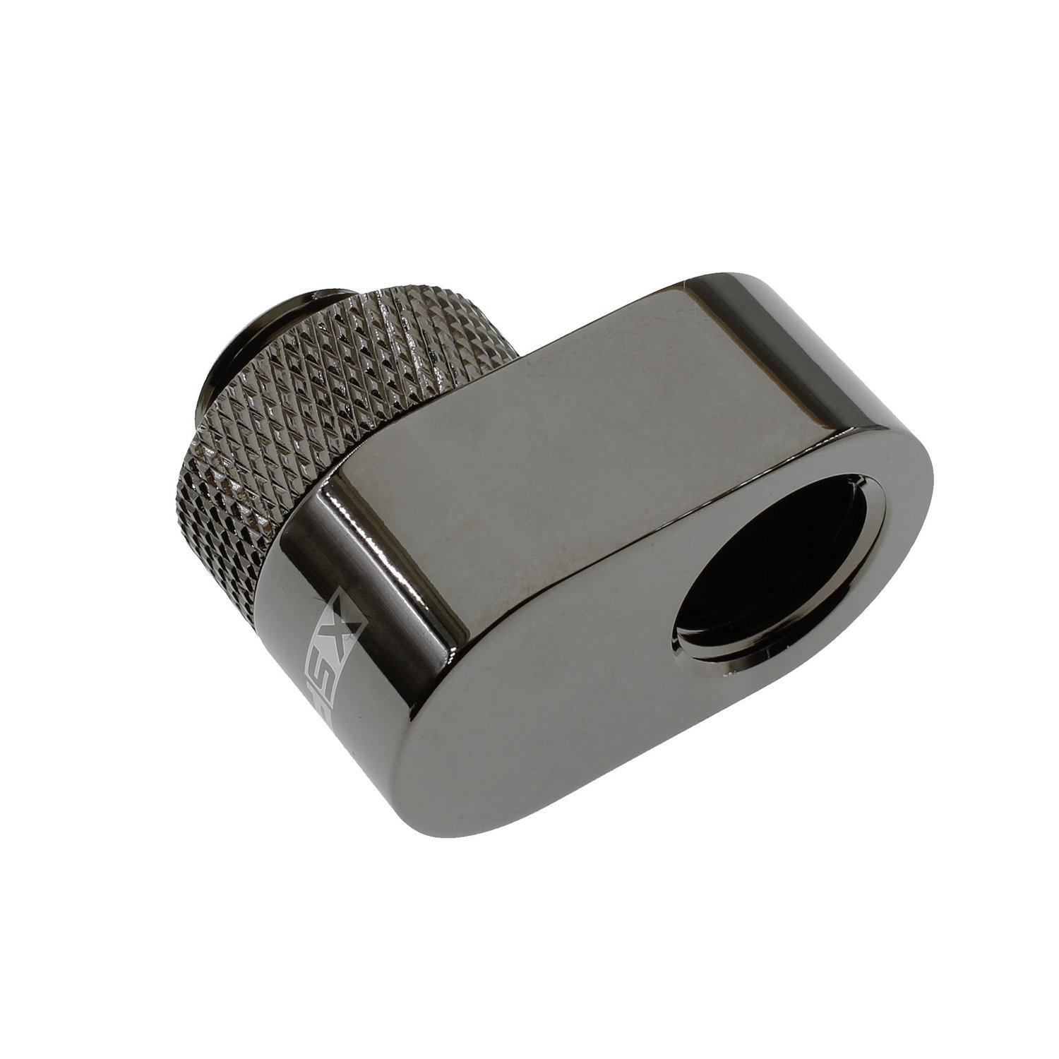 XSPC G1/4 Rotary 14mm Offset Fitting - Chrome black-5060596651586