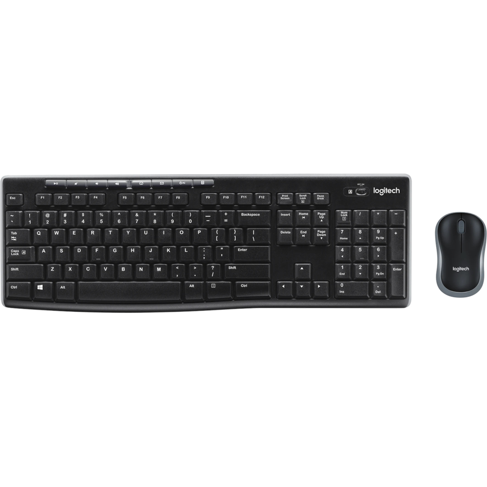 LOGITECH MK270 Wireless Keyboard and Mouse Combo (crni)