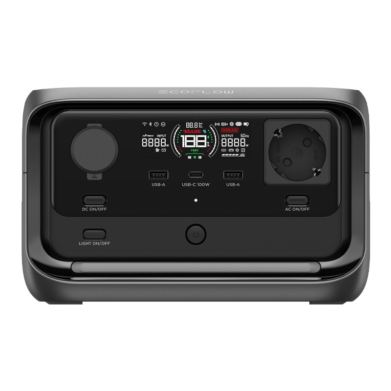 Set: EcoFlow River 3 Plus power station + 160W photovoltaic panel.