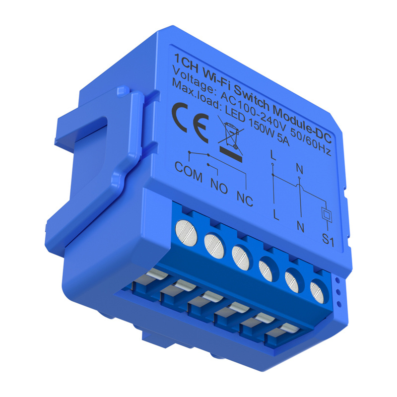 1-channel WiFi switch module with voltage-free contact Avatto WSM16-DC32V-1