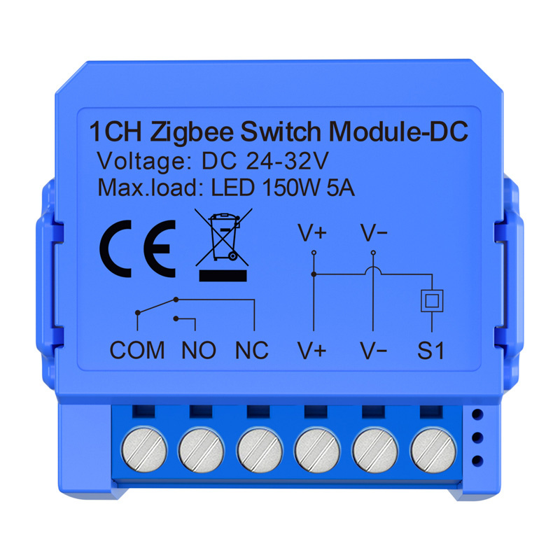 Avatto ZWSM16-DC32V-1 1-channel ZigBee switch module with a potential-free contact