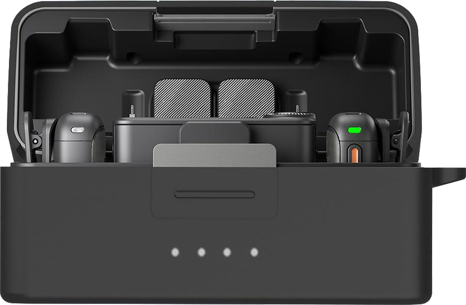 PULUZ Silicone Charging Case Protective Cover for DJI Mic 3 (Black)
