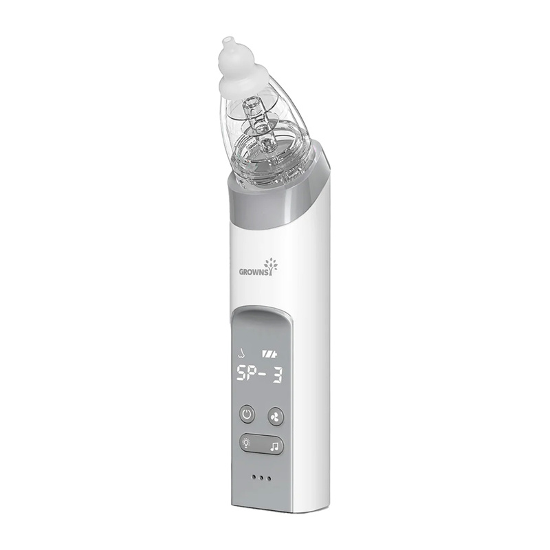 Grownsy nasal aspirator with 3 tips (gray)