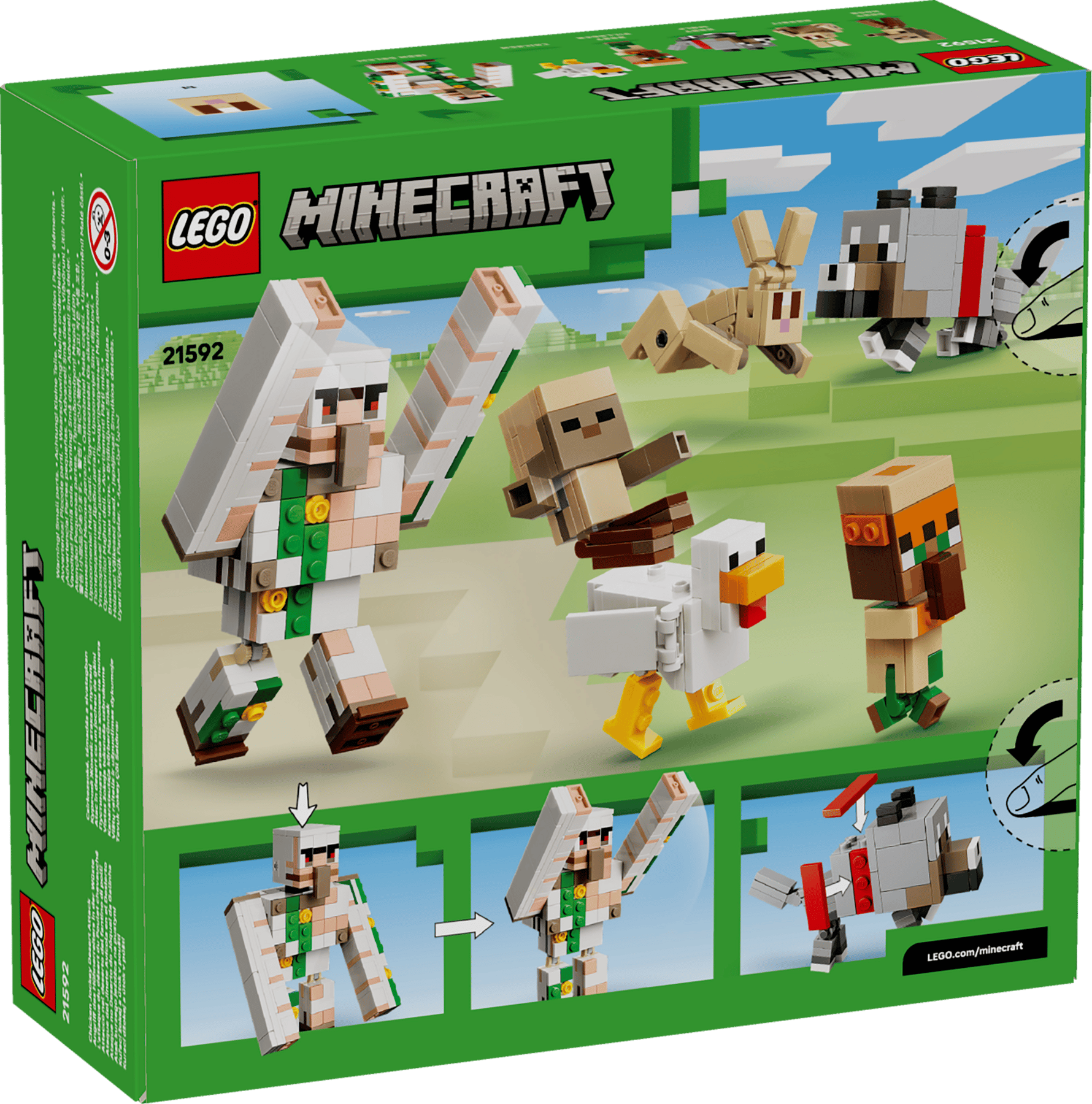 LEGO MINECRAFT - CHICKEN JOCKEY DESERT ATTACK #21592