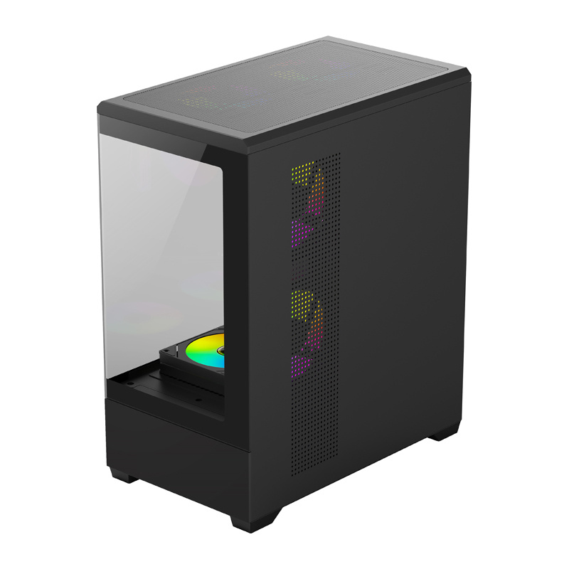 DarkFlash C365 computer case (black) + 5 fans