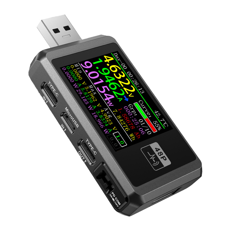FNIRSI FNB48P USB Port Tester Black