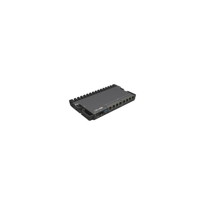 Mikrotik RouterBOARD RB5009UPr+S+IN, ARMv8 CPU, 1GB DDR4 RAM, 1GB NAND, 1×2.5Gbit LAN, 7×1Gbit LAN, 802.3af/at PoE-out/-in, 1xSFP+, RouterOS L5, metalno desktop kučište, PSU