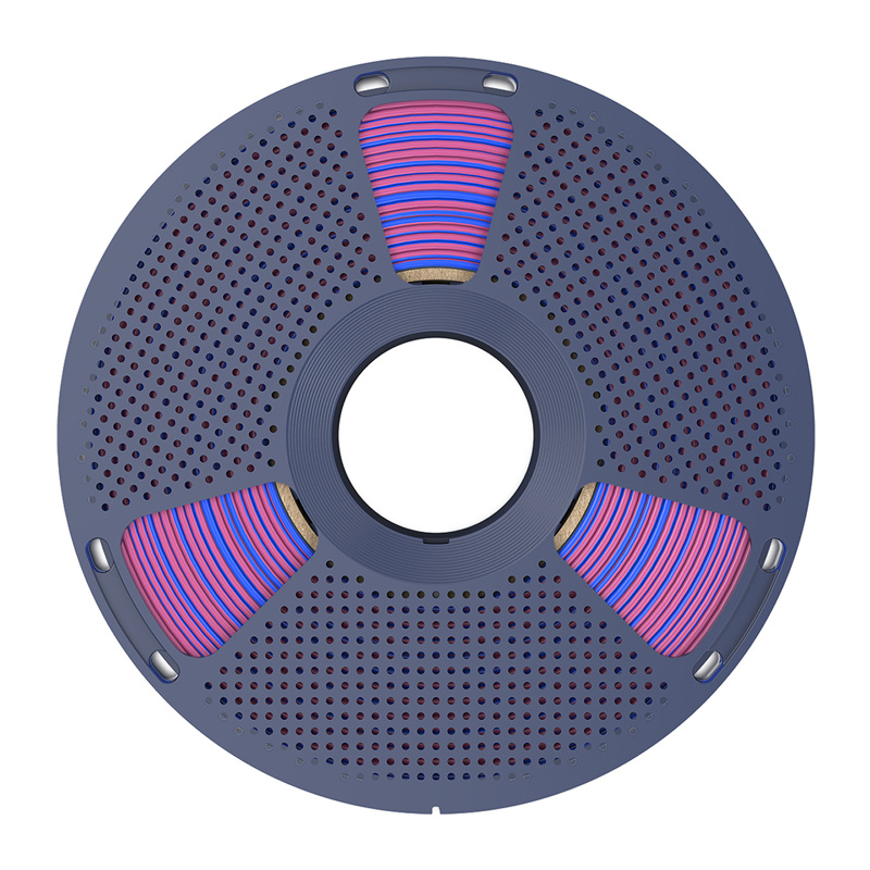 Sunlu PLA+ Silk Dual Color Filament (Red and Blue)