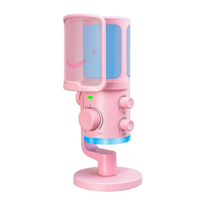 Fifine AM6 Condenser Microphone (Pink)