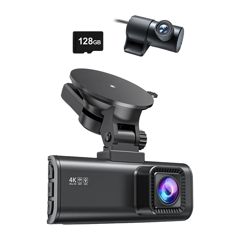 REDTIGER F7NP WiFi 4K + 1080p 128GB Dash Cam