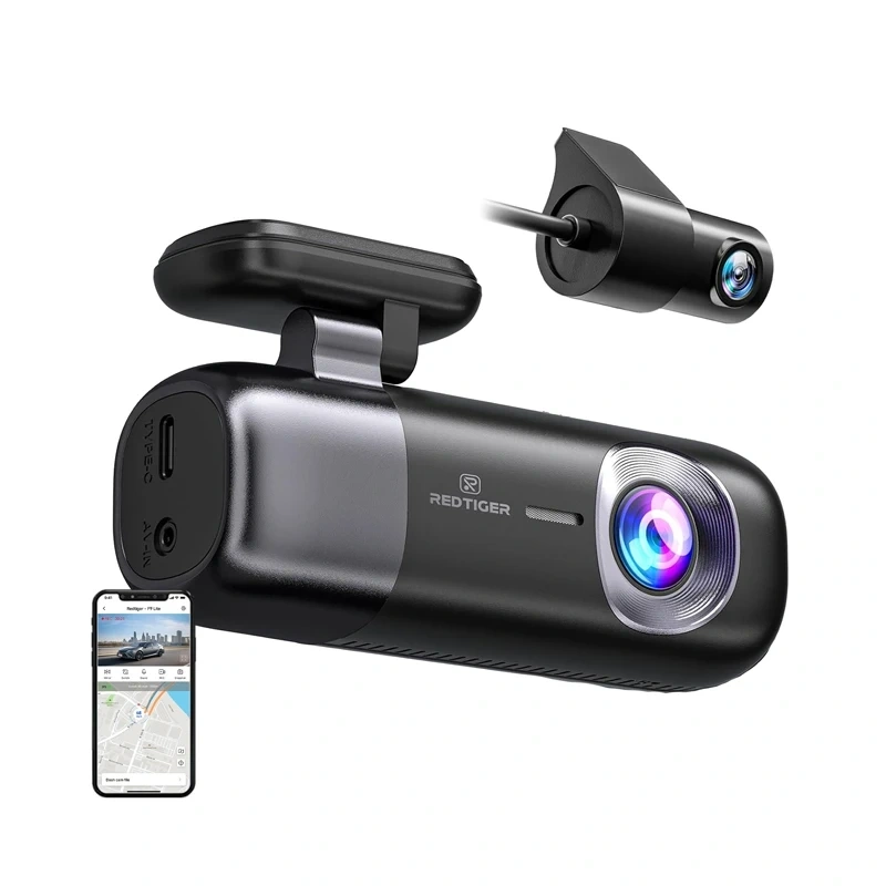 REDTIGER F9 WiFi 4K + 1080p Dash Cam