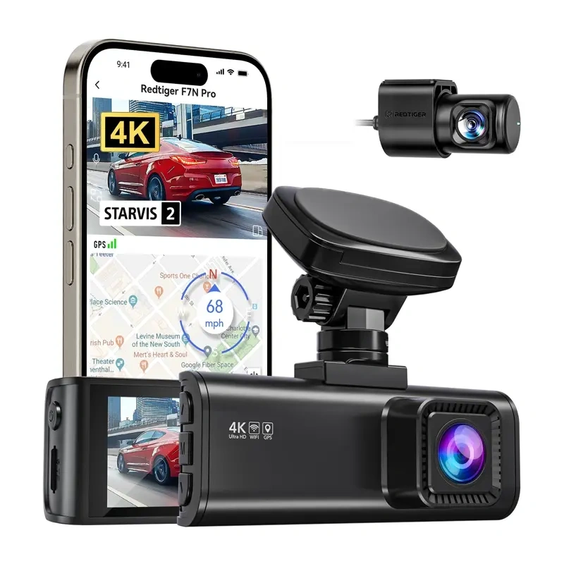 REDTIGER F7N Pro WiFi 4K + 1080p Dash Cam