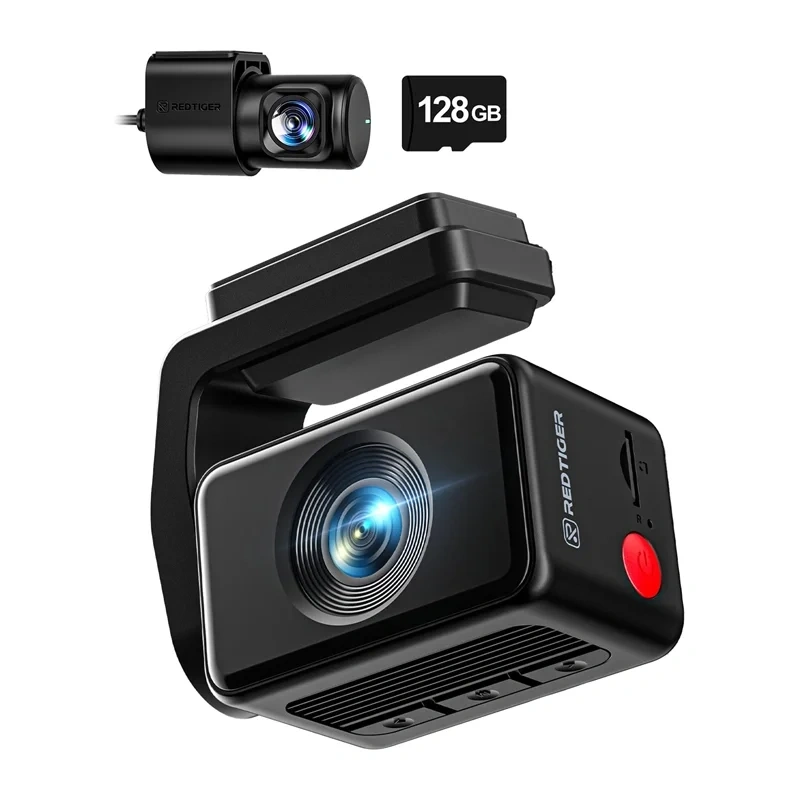 REDTIGER F4 Pro WiFi 4K + 1080p 128GB Dash Cam
