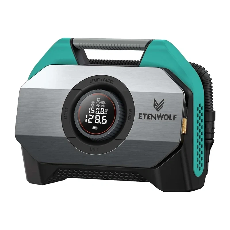 Etenwolf S6 Car Air Compressor, 11.03 bar, 19,200 mAh (blue)