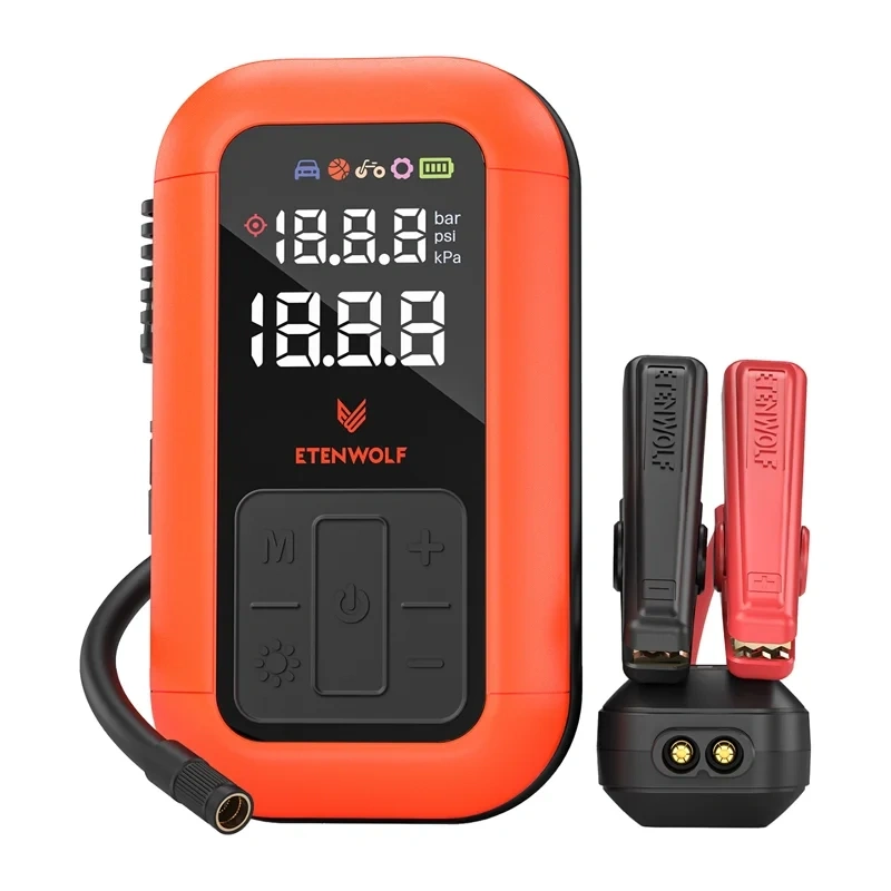 Etenwolf X6 Pro Car Air Compressor, 11.03 bar, 8000 mAh