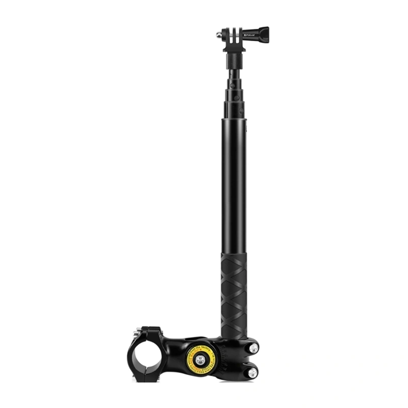 Puluz handlebar mount for bicycles and motorcycles, compatible with action cameras and monopods