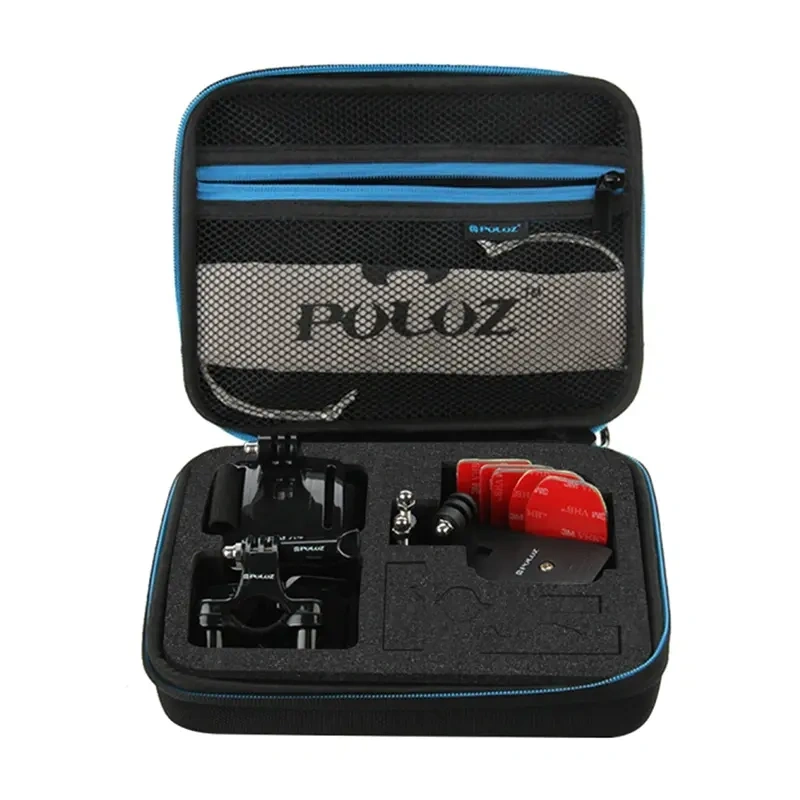Puluz Waterproof Travel Case for Action Cameras and Accessories, 23 x 17 x 7 cm