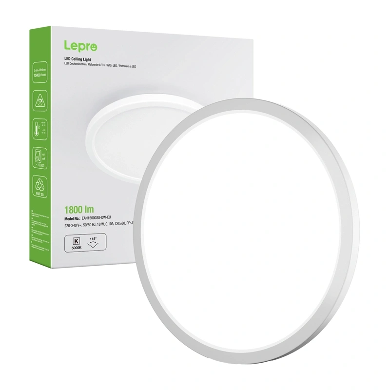 Lepro 1500038 Ceiling Light, 18W, 1800 lm