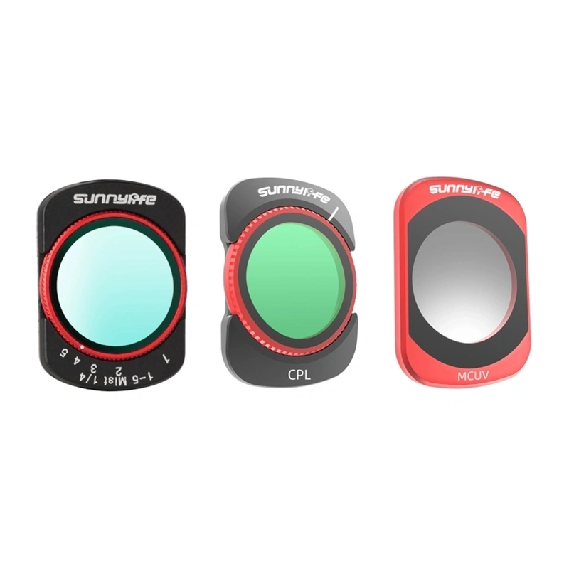 Sunnylife filter set for Osmo Pocket 4/Pocket 3: VND2-32, CPL, MCUV, Black Mist 1/4