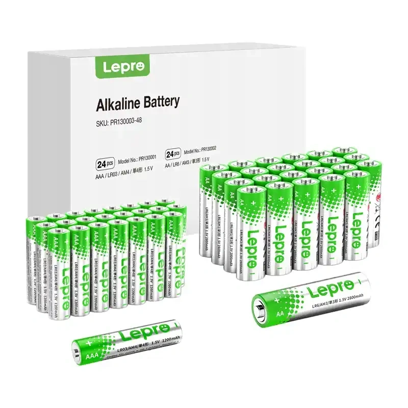 LEPRO 130003-48 AA/AAA Alkaline Batteries, 48-Pack